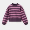 Gestreiftes Sweatshirt aus Baumwollmischung