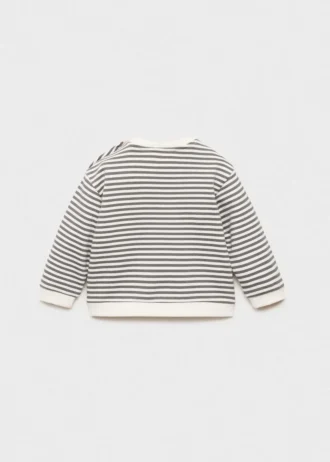 Gestreiftes Sweatshirt aus Baumwollmischung