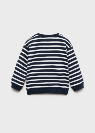 Gestreiftes Sweatshirt aus Baumwollmischung