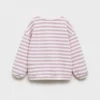 Gestreiftes Sweatshirt aus Baumwollmischung Gestreiftes Sweatshirt aus Baumwollmischung