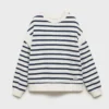 Gestreiftes Sweatshirt aus Baumwollmischung