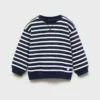 Gestreiftes Sweatshirt aus Baumwollmischung