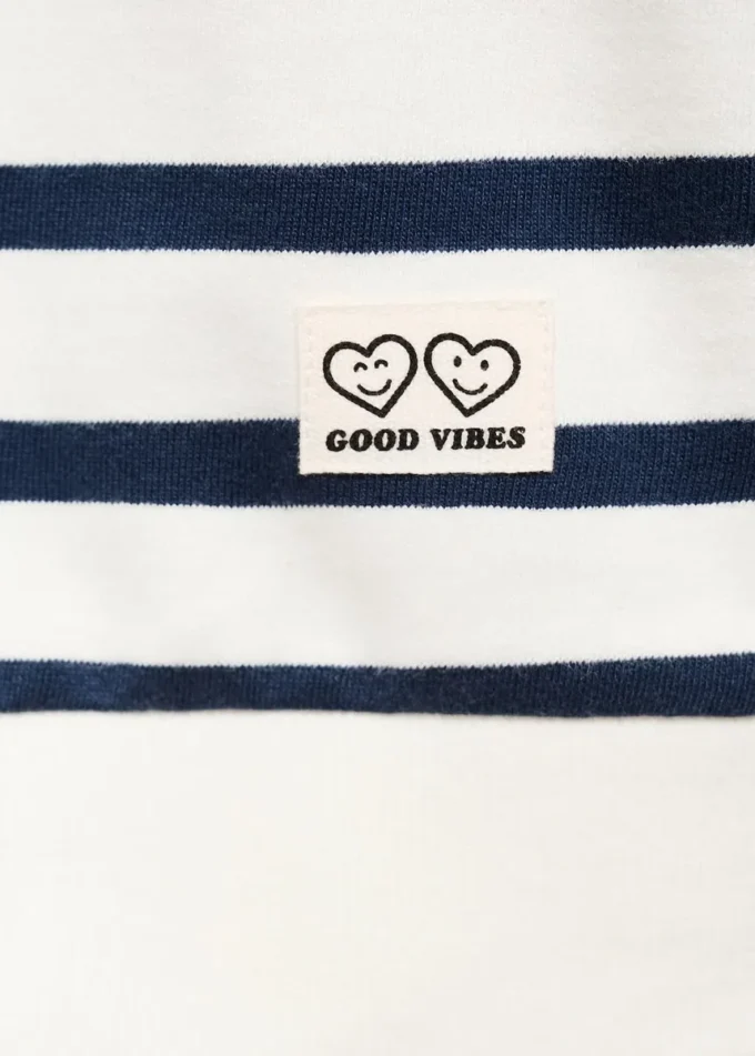 Gestreiftes Sweatshirt aus Baumwollmischung
