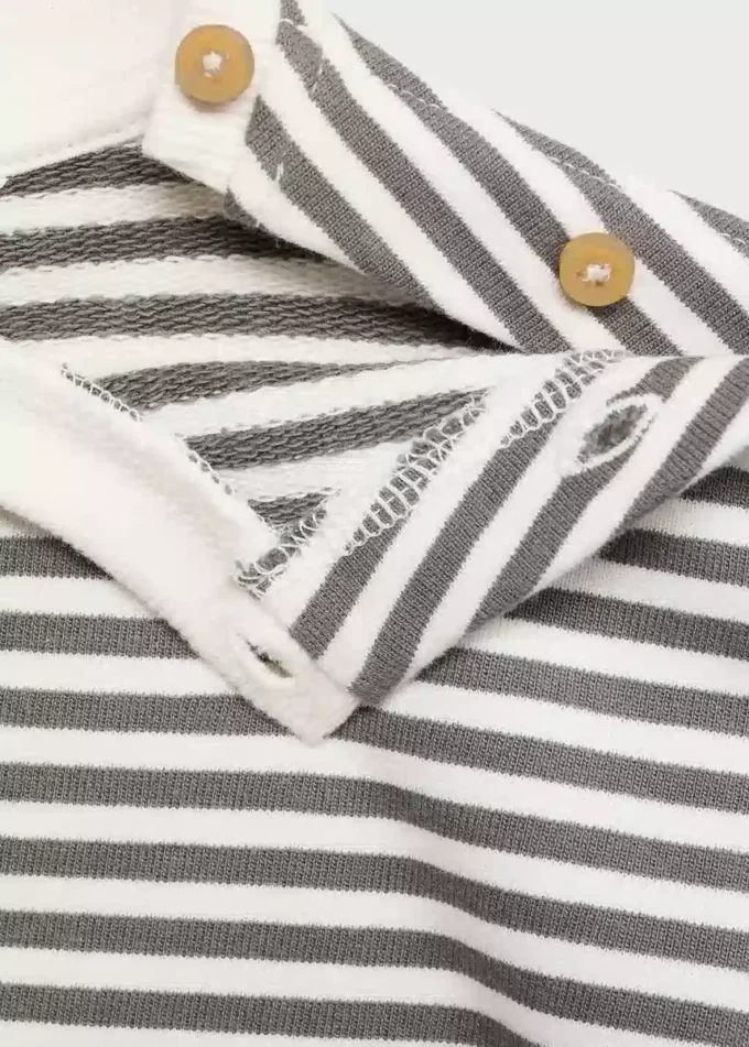 Gestreiftes Sweatshirt aus Baumwollmischung