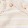 Gestreiftes Sweatshirt mit Knopfdetail