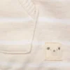Gestreiftes Sweatshirt mit Knopfdetail