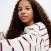 Gestreiftes Sweatshirt mit Stickerei