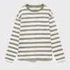 Gestreiftes T-Shirt mit Brusttasche Gestreiftes T-Shirt mit Brusttasche