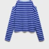Gestreiftes T-Shirt mit Cut-Out Gestreiftes T-Shirt mit Cut-Out