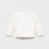 Gestreiftes Wickel-T-Shirt Gestreiftes Wickel-T-Shirt