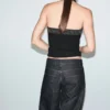 Glitzer-Top mit Neckholder-Ausschnitt Glitzer-Top mit Neckholder-Ausschnitt
