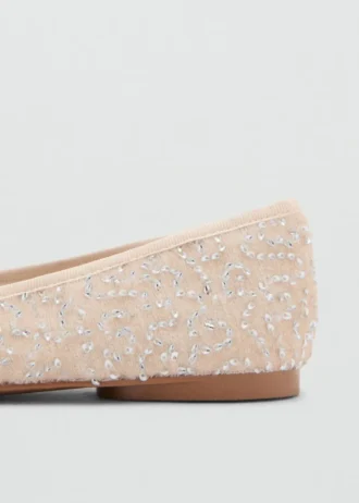 Glitzernde Ballerinas mit Schleife