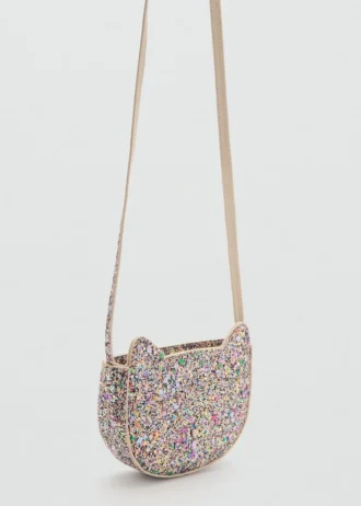 Glitzernde Katzenhandtasche