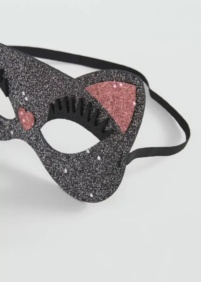 Glitzernde Katzenmaske Glitzernde Katzenmaske