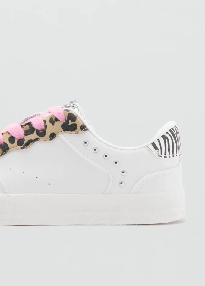 Glitzernde Sneakers mit Leopardenmuster Glitzernde Sneakers mit Leopardenmuster