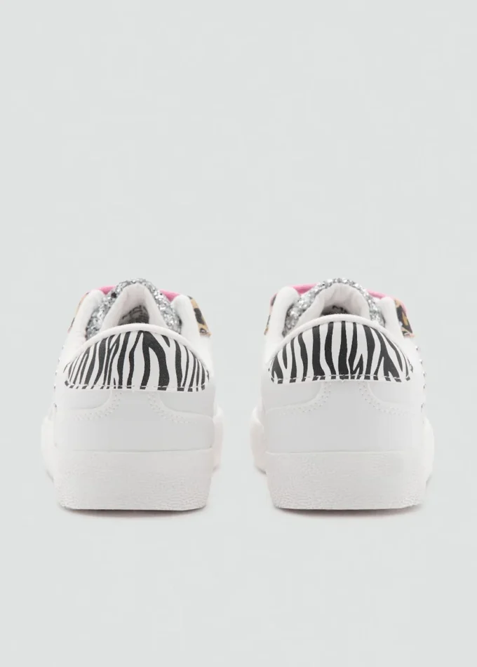 Glitzernde Sneakers mit Leopardenmuster Glitzernde Sneakers mit Leopardenmuster