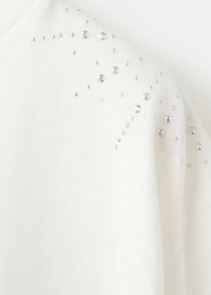 Glitzerndes Strass-T-Shirt Glitzerndes Strass-T-Shirt