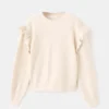 Glitzerpullover mit Rüschen Glitzerpullover mit Rüschen