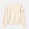 Glitzerpullover mit Rüschen Glitzerpullover mit Rüschen