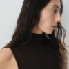 Godet-Kleid mit Öffnung am Rücken