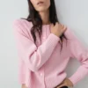 Grobe Strickjacke aus Wollmischung