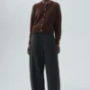 Grobe Strickjacke aus Wollmischung