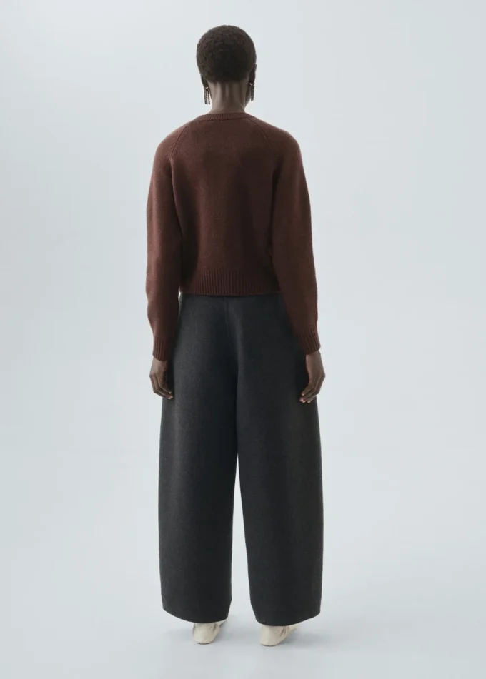 Grobe Strickjacke aus Wollmischung