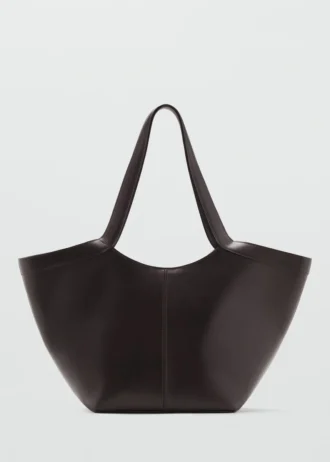 Große Lederschultertasche