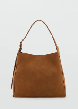 Große Shopper-Tasche aus Wildleder