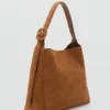 Große Shopper-Tasche aus Wildleder Große Shopper-Tasche aus Wildleder