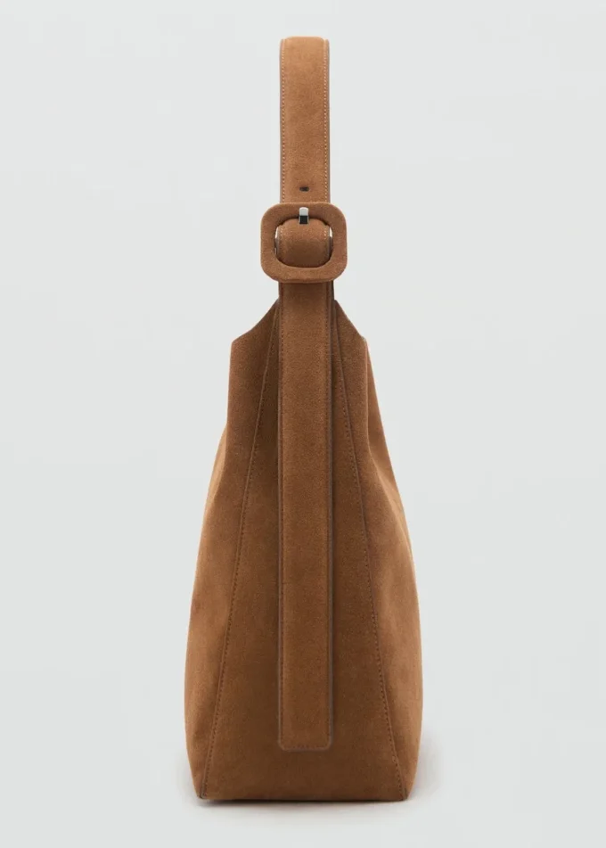 Große Shopper-Tasche aus Wildleder Große Shopper-Tasche aus Wildleder