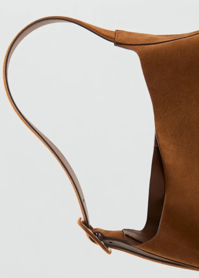 Große Shopper-Tasche aus Wildleder Große Shopper-Tasche aus Wildleder