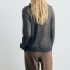 Halbtransparenter Rollkragenpullover
