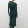 Halbtransparentes asymmetrisches Kleid