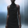 Halterneck-Kleid mit Rüschen Halterneck-Kleid mit Rüschen