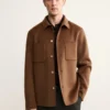 Handgefertigte Wolljacke mit Reißverschluss Handgefertigte Wolljacke mit Reißverschluss