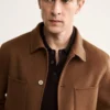 Handgefertigte Wolljacke mit Reißverschluss Handgefertigte Wolljacke mit Reißverschluss