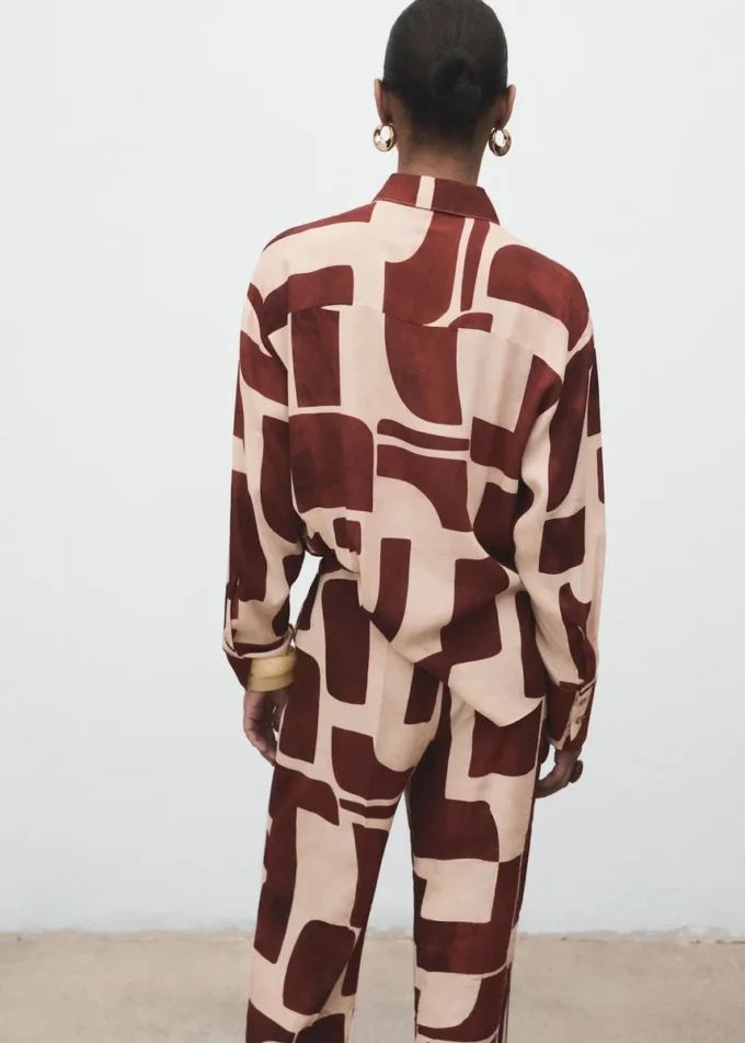 Hemd mit geometrischem Print