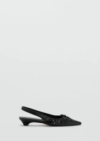 High-Heels mit geraffter Schleife