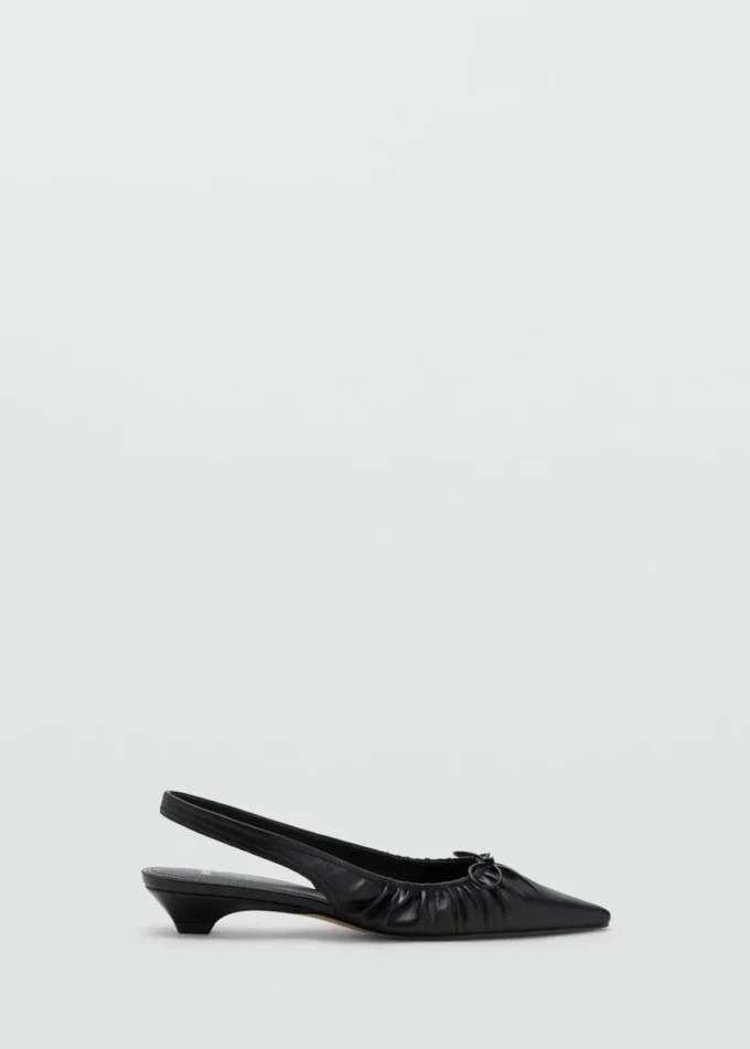 High-Heels mit geraffter Schleife High-Heels mit geraffter Schleife