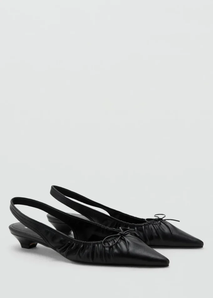 High-Heels mit geraffter Schleife High-Heels mit geraffter Schleife