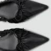 High-Heels mit geraffter Schleife High-Heels mit geraffter Schleife