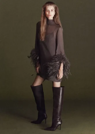 Hohe Lederstiefel