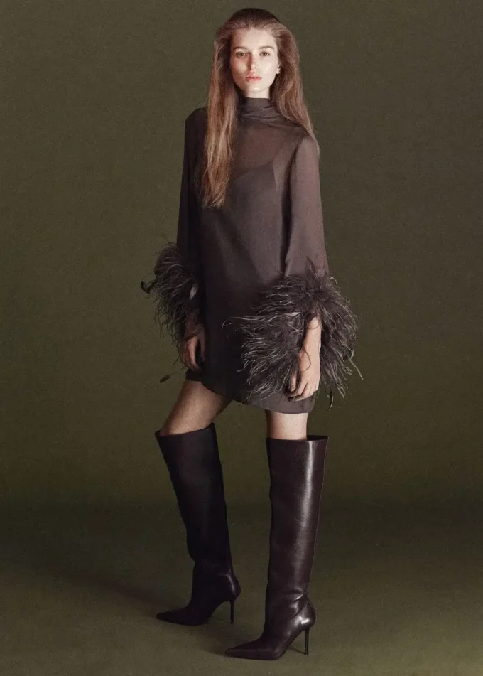 Hohe Lederstiefel Hohe Lederstiefel