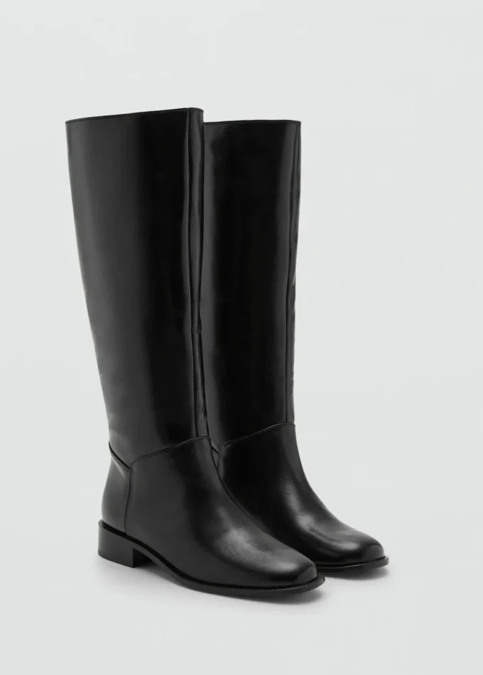 Hohe Lederstiefel Hohe Lederstiefel