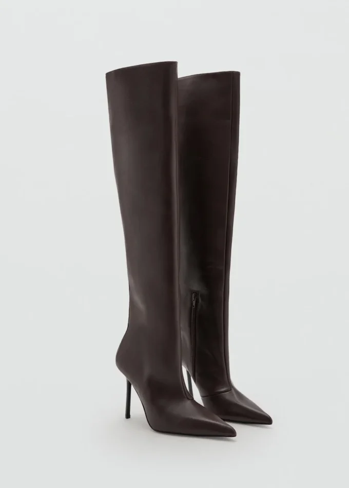 Hohe Lederstiefel Hohe Lederstiefel
