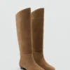 Hohe Wildlederstiefel Hohe Wildlederstiefel