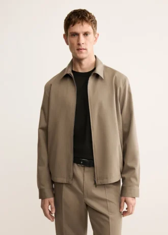 Jacke aus 100 % italienischer Wolle