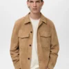 Jacke aus 100 % Leder mit Taschen Jacke aus 100 % Leder mit Taschen