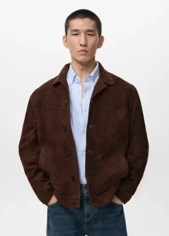 Jacke aus 100 % Leder mit Taschen